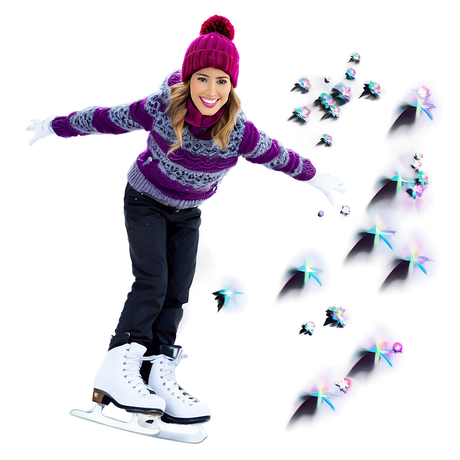 Ice Skating Bliss PNG 15 PNG with transparent background
