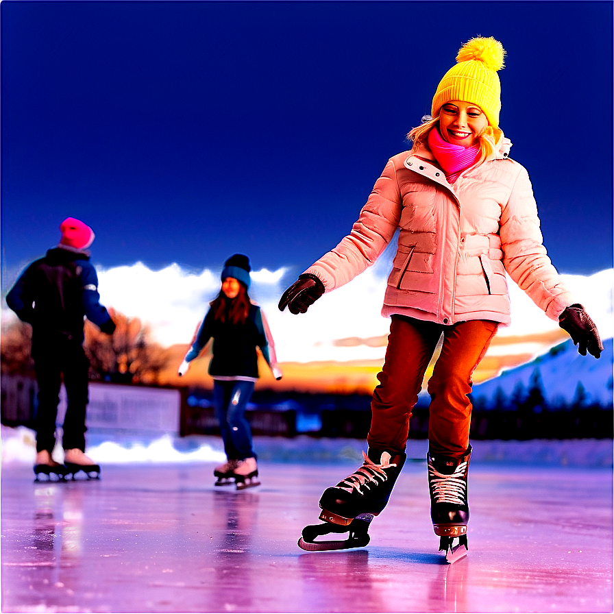 Ice Skating Bliss PNG 34 PNG with transparent background