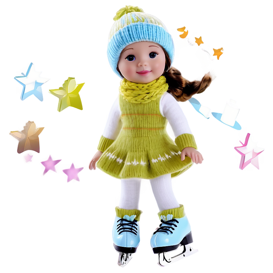 Ice Skating Doll Png 94