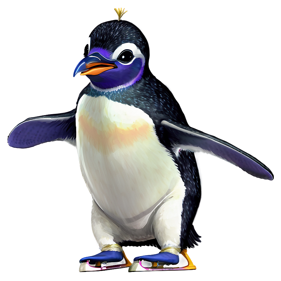 Ice Skating Penguins Png Qjd