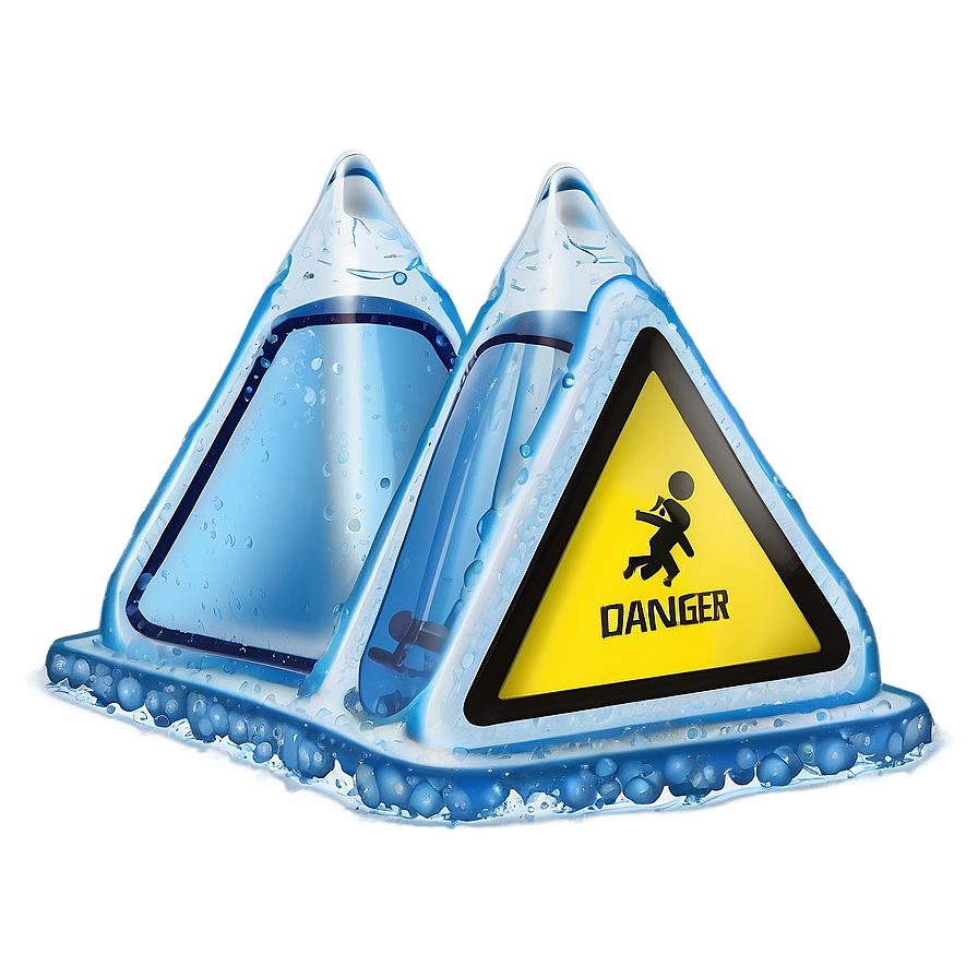 Ice Slip Danger Warning Png 06112024