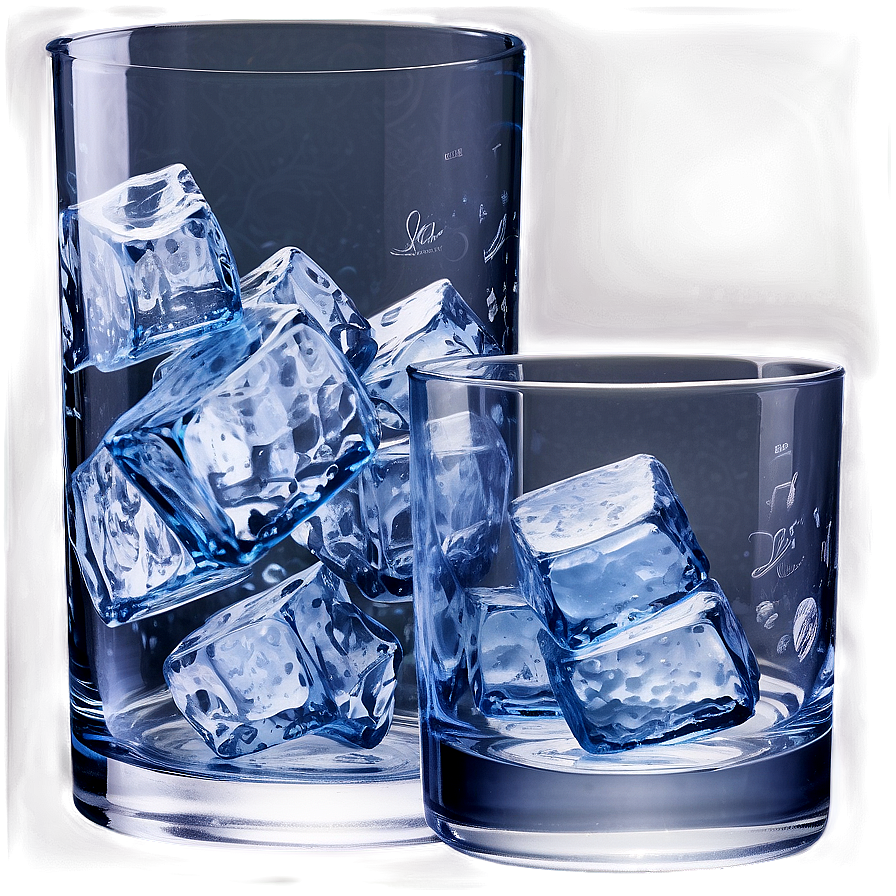 Ice Whiskey Glass Png 05032024