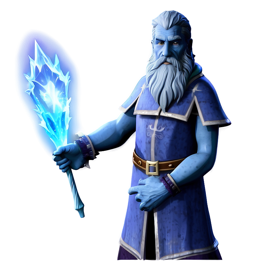 Ice Wizard Casting Png Nem21