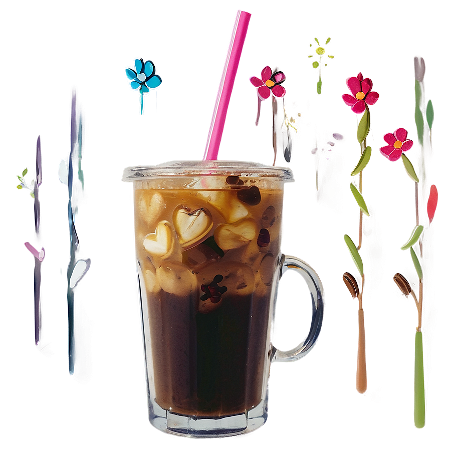 Iced Coffee Glass Png Jjx