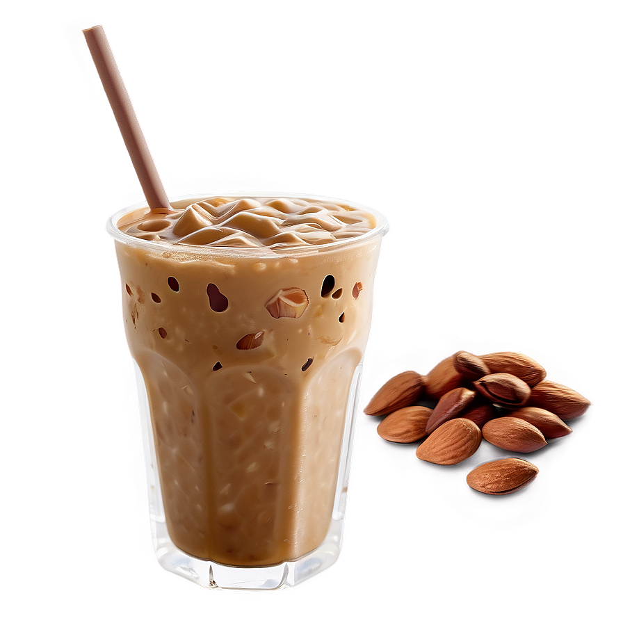 Iced Coffee with Almond Milk PNG yrf6 PNG image with a transparent background, free high-resolution download
