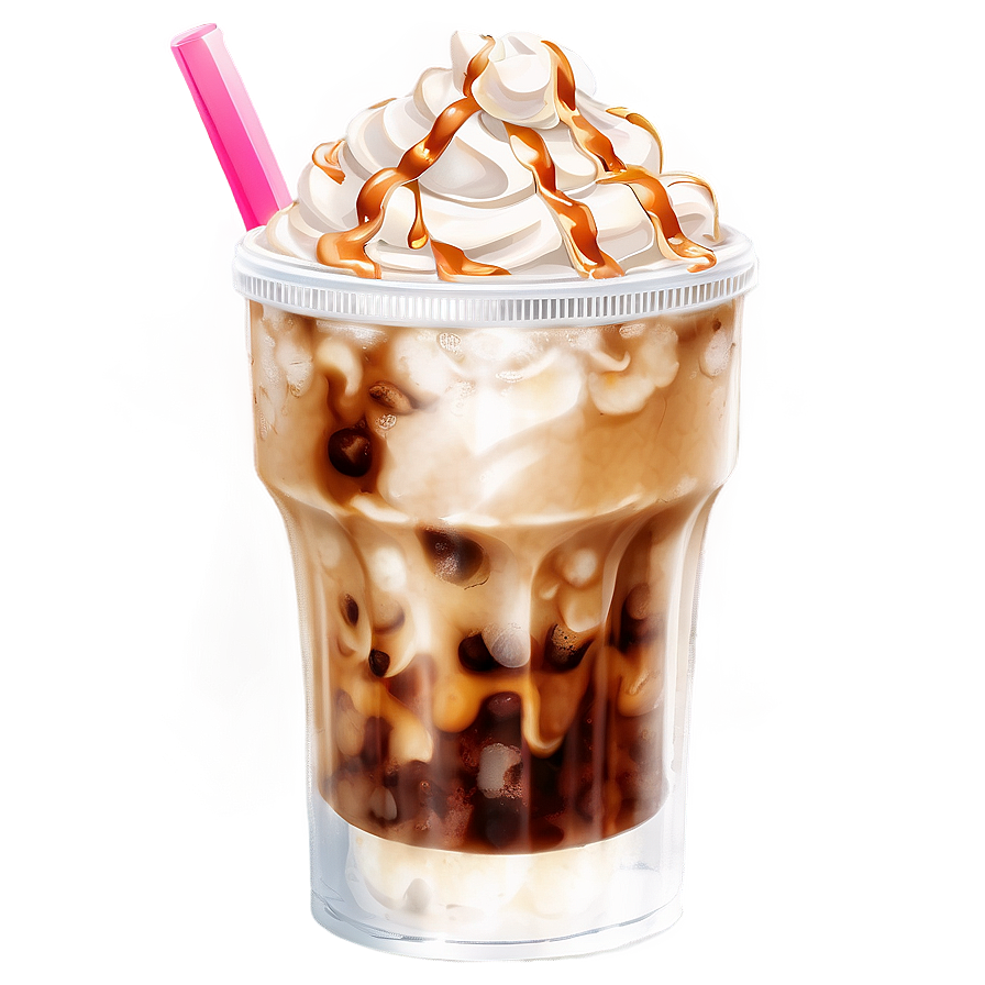 Iced Coffee With Caramel Png 49