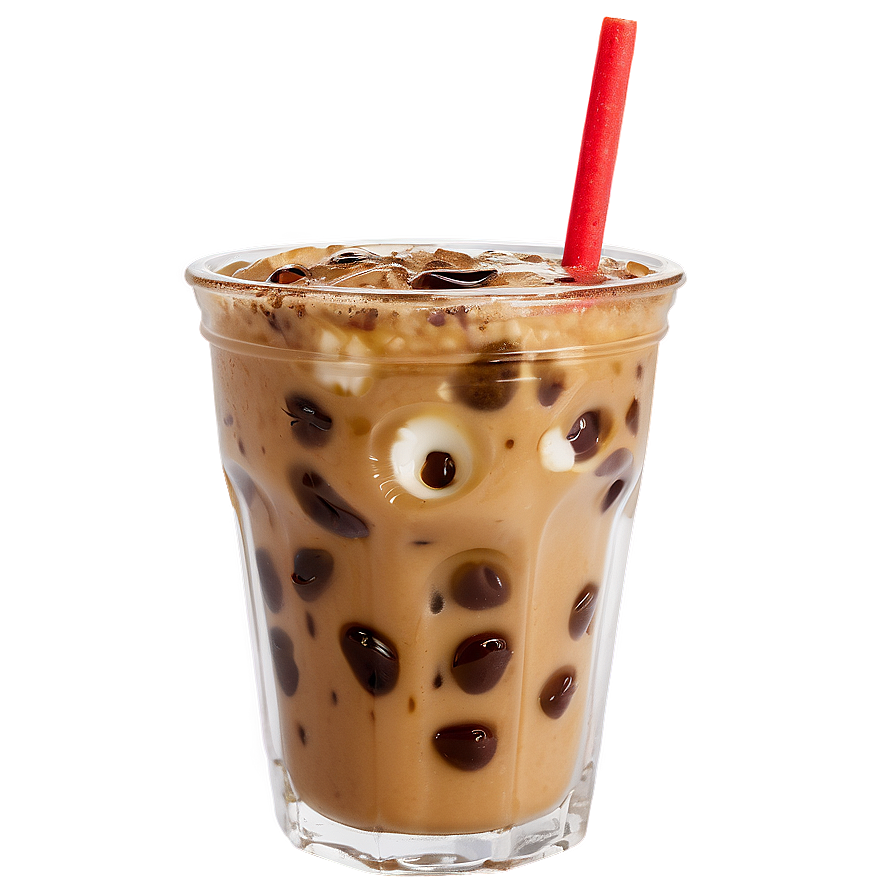 Iced Coffee with Milk PNG qjl PNG image with a transparent background, free high-resolution download