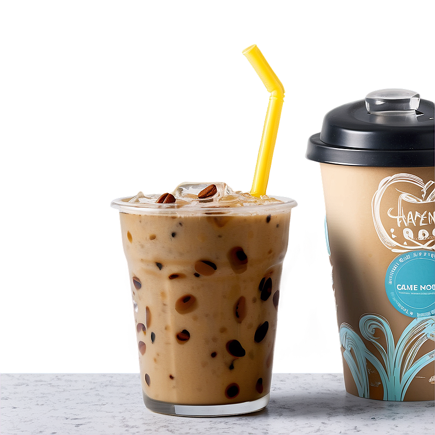 Iced Coffee with Oat Milk PNG 84 PNG image with a transparent background, free high-resolution download