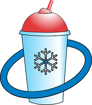 Iced Drink Cup Cartoon PNG with transparent background