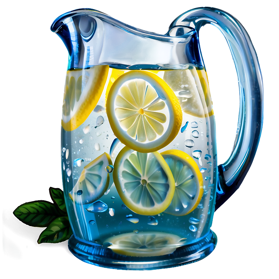 Iced Lemonade Pitcher PNG 20 PNG image with a transparent background, free high-resolution download