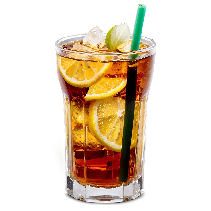 Iced Tea Glass PNG dri PNG with transparent background