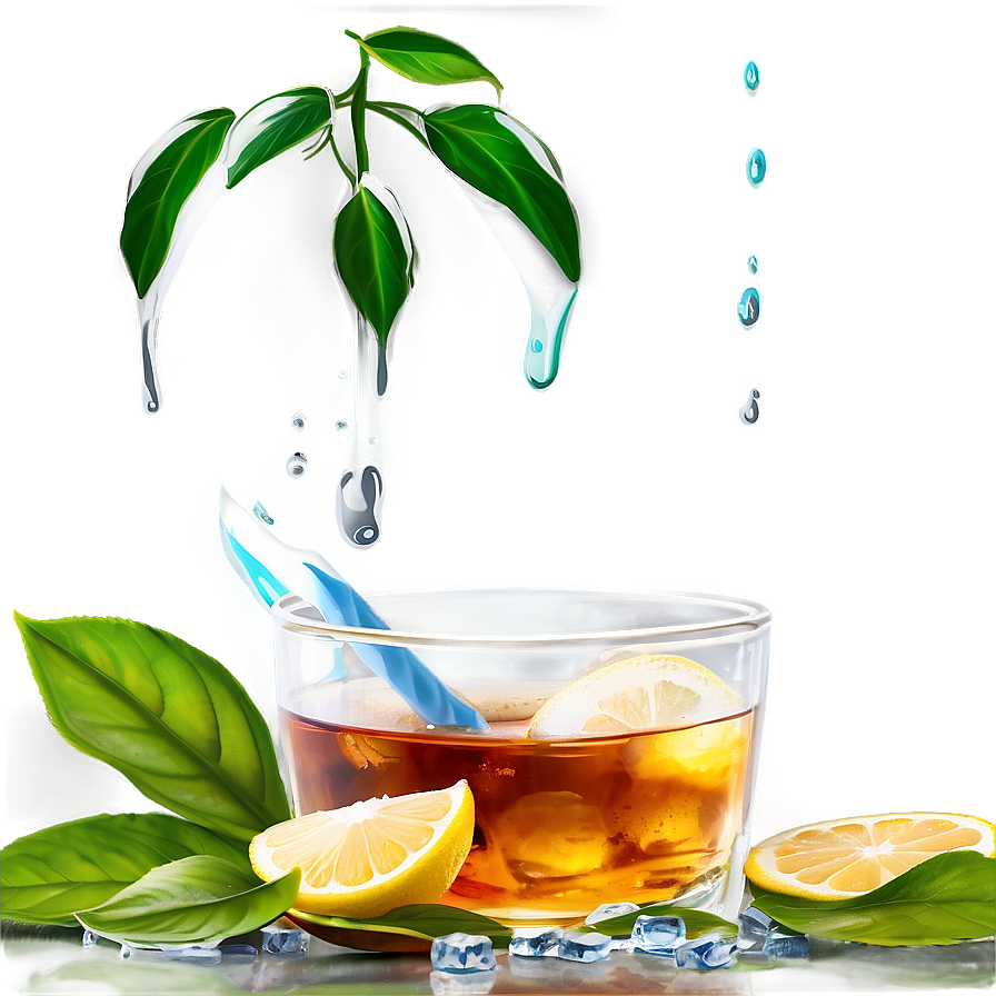 Iced Tea in Nature PNG 06242024 896x896 PNG image with a transparent background, free high-resolution download