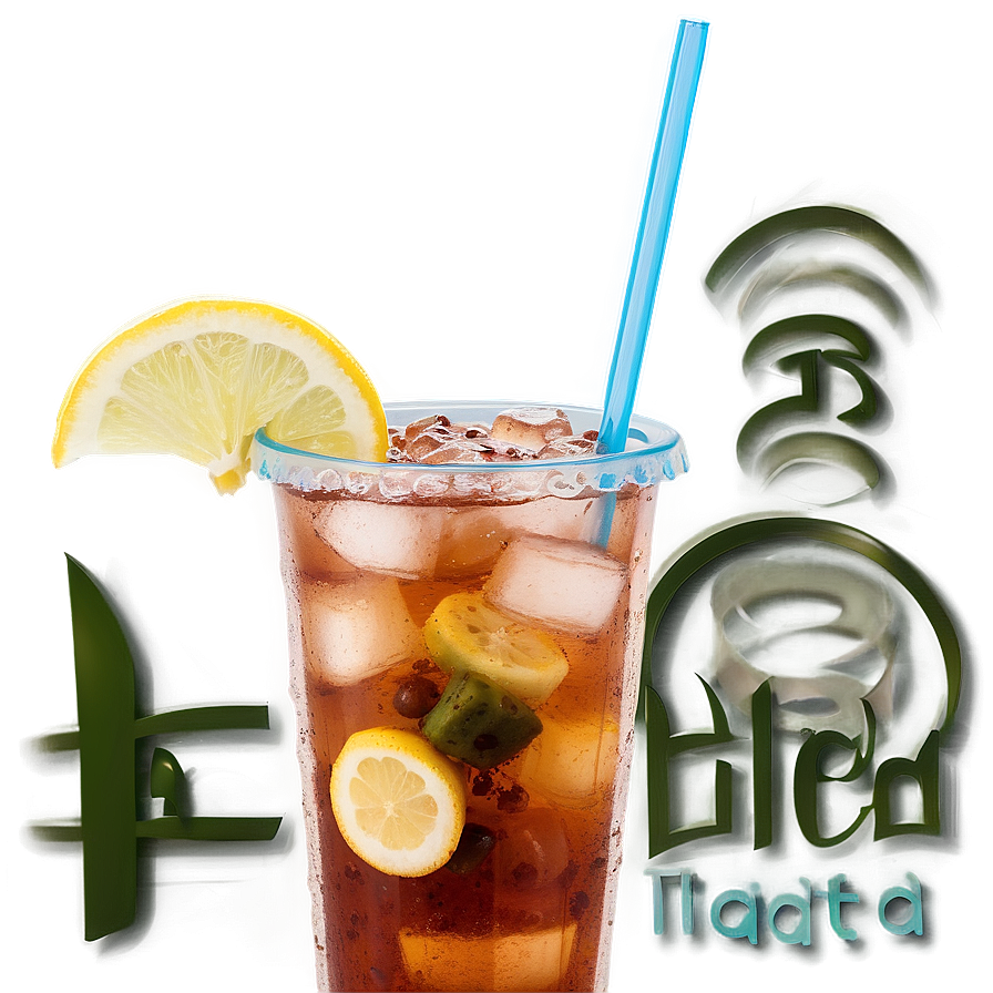 Iced Tea in Seaside PNG 06242024 PNG image with a transparent background, free high-resolution download