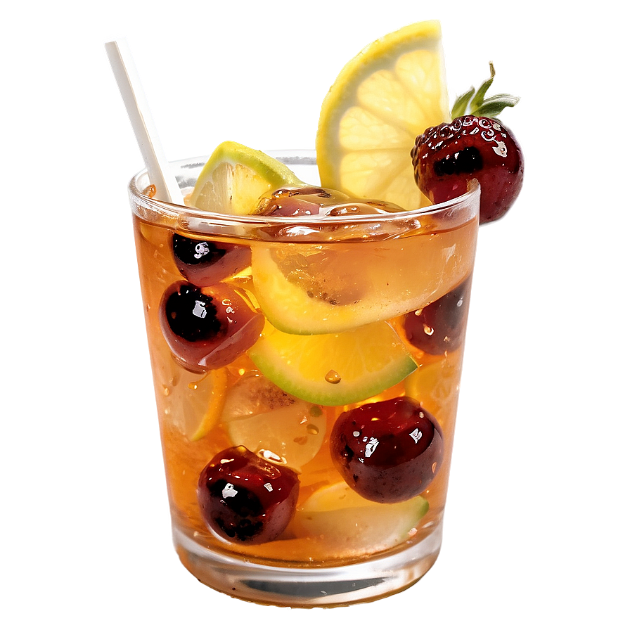 Iced Tea with Fruit Garnish PNG 34 PNG image with a transparent background, free high-resolution download