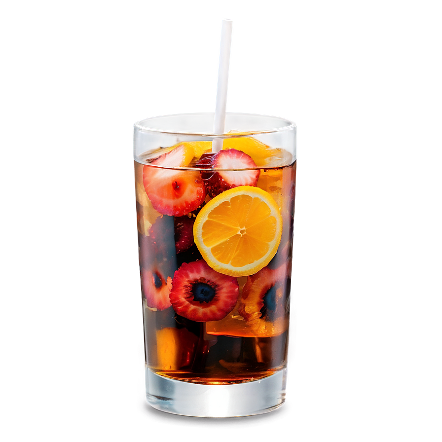 Iced Tea with Fruit Pieces PNG 57 PNG image with a transparent background, free high-resolution download