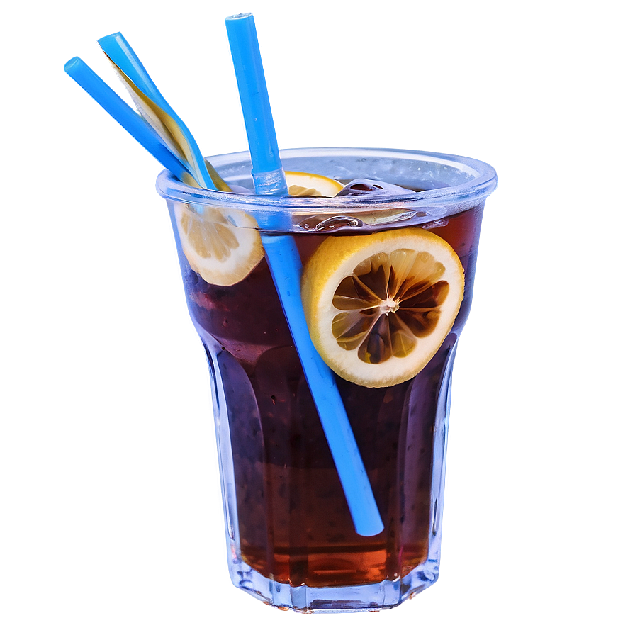 Iced Tea With Straw Png 27