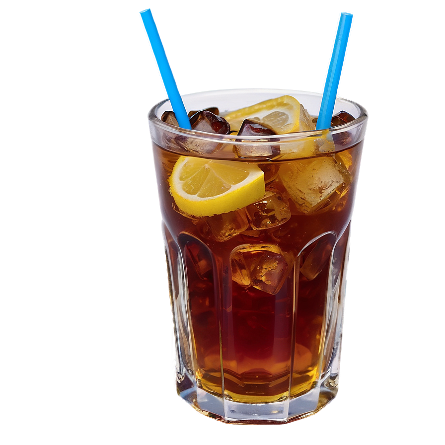 Iced Tea with Straw PNG 75 PNG image with a transparent background, free high-resolution download