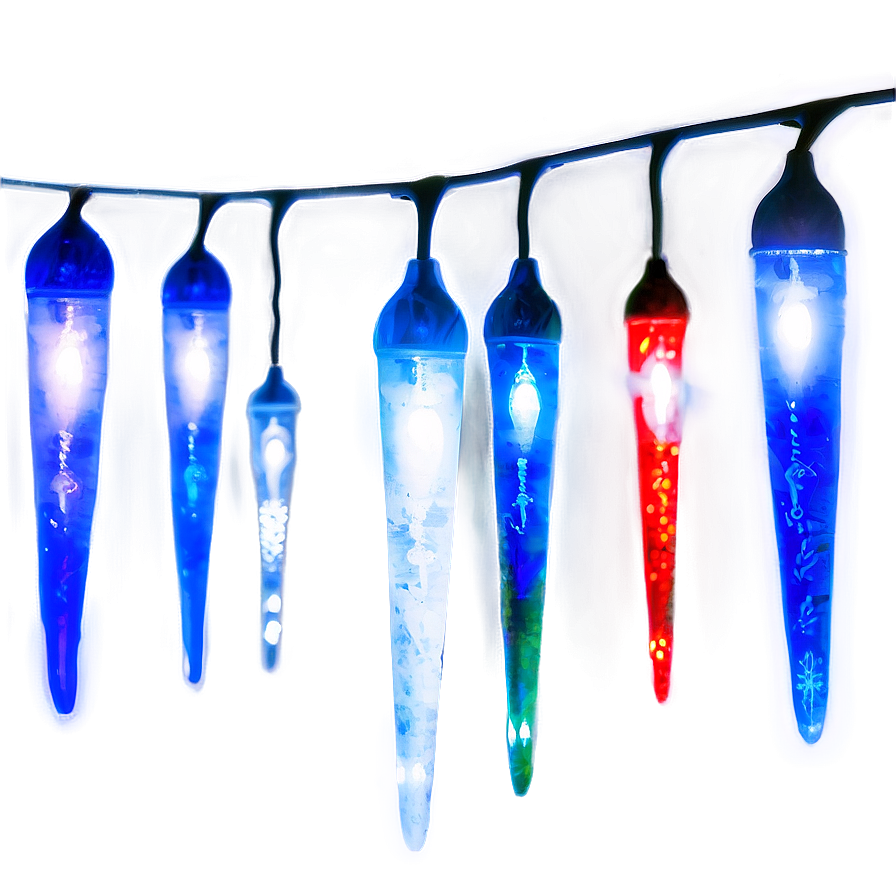 Icicle Christmas Lights PNG jjv68 PNG with transparent background