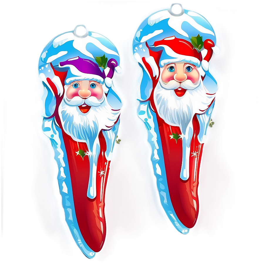 Icicle Christmas Ornaments Png Qee34