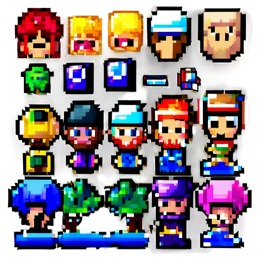 Iconic 16 Bit Game Sprites Png 13