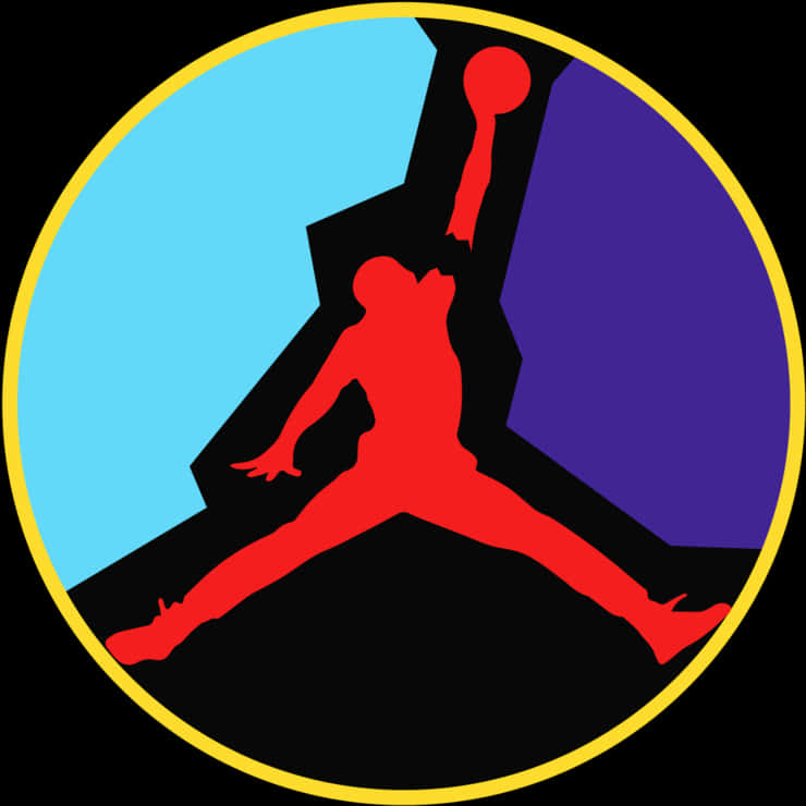 Iconic_ Basketball_ Silhouette_ Logo PNG with transparent background