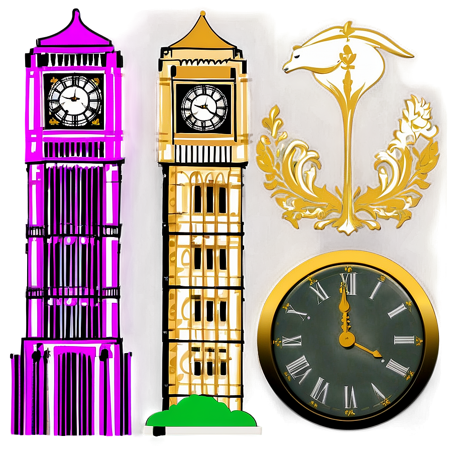 Iconic Big Ben Clock Tower Png Gii16