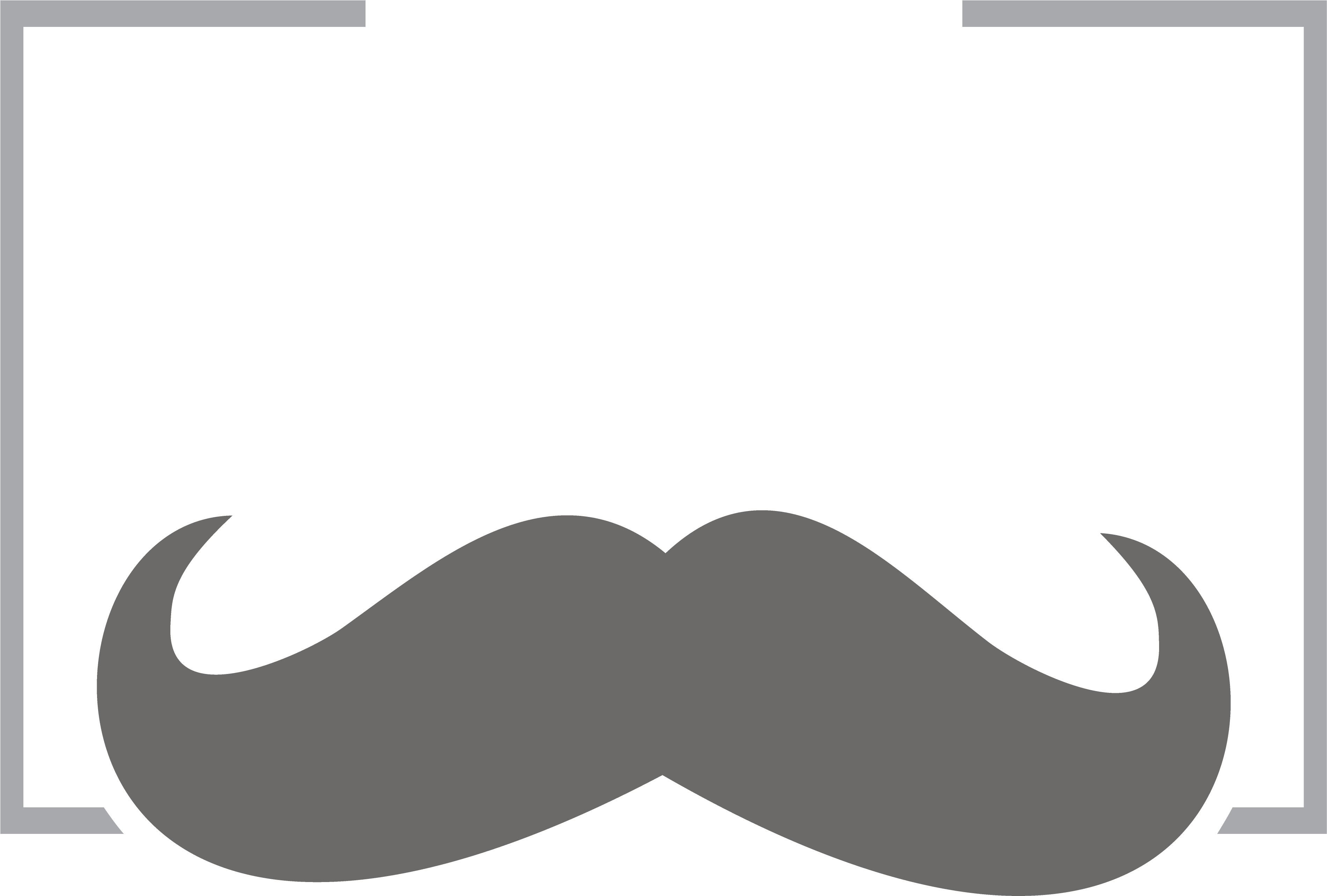 Iconic Black Moustache Graphic