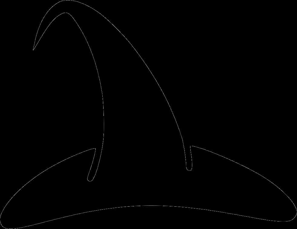 Iconic Black Witch Hat Silhouette PNG image with a transparent background, free high-resolution download