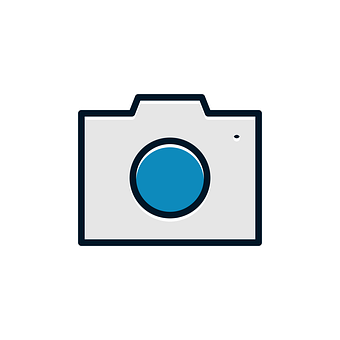 Iconic Camera Graphic PNG with transparent background
