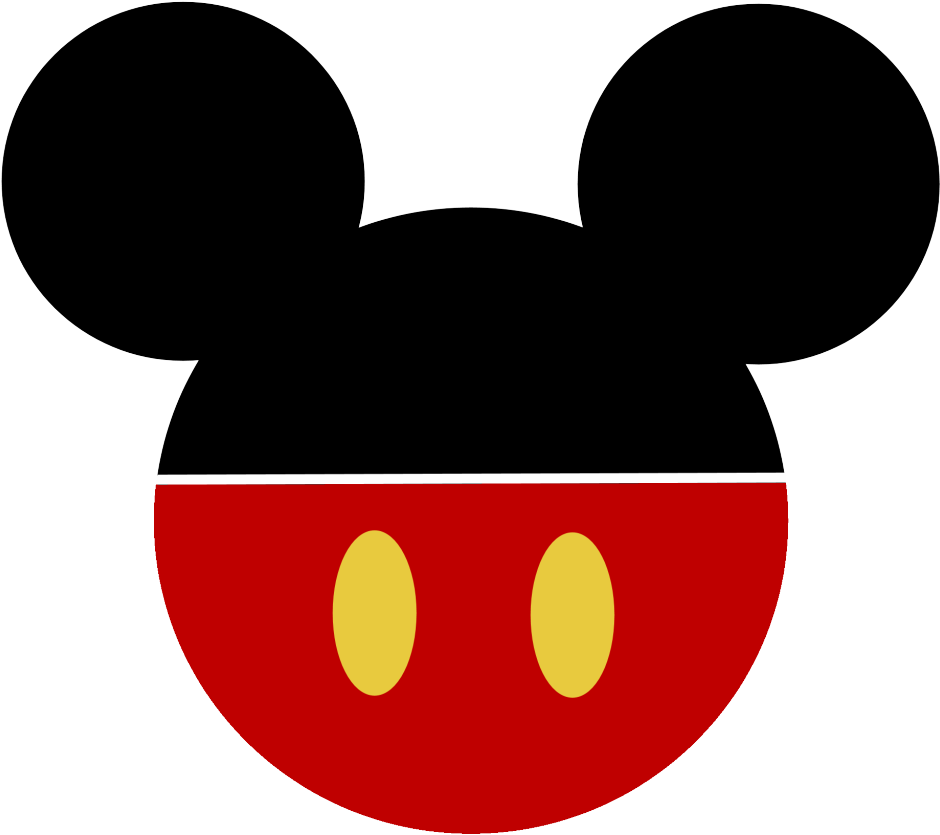 Iconic Cartoon Mouse Head Silhouette