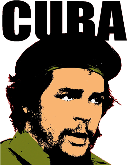 Iconic Che Guevara Poster PNG with transparent background