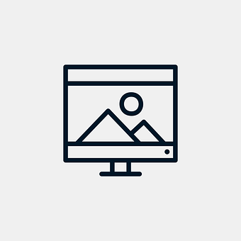 Iconic Computer Monitor Display PNG with transparent background