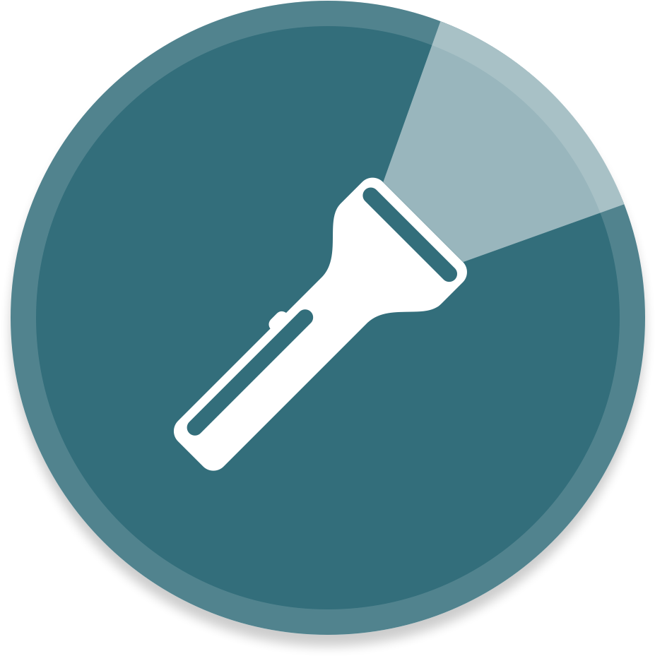 Flashlight Icon Circle , Png Download - Flashlight Button Png, Transparent Png PNG with transparent background