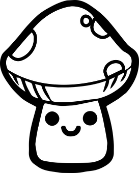 Iconic_ Mushroom_ Cap_ Vector PNG with transparent background