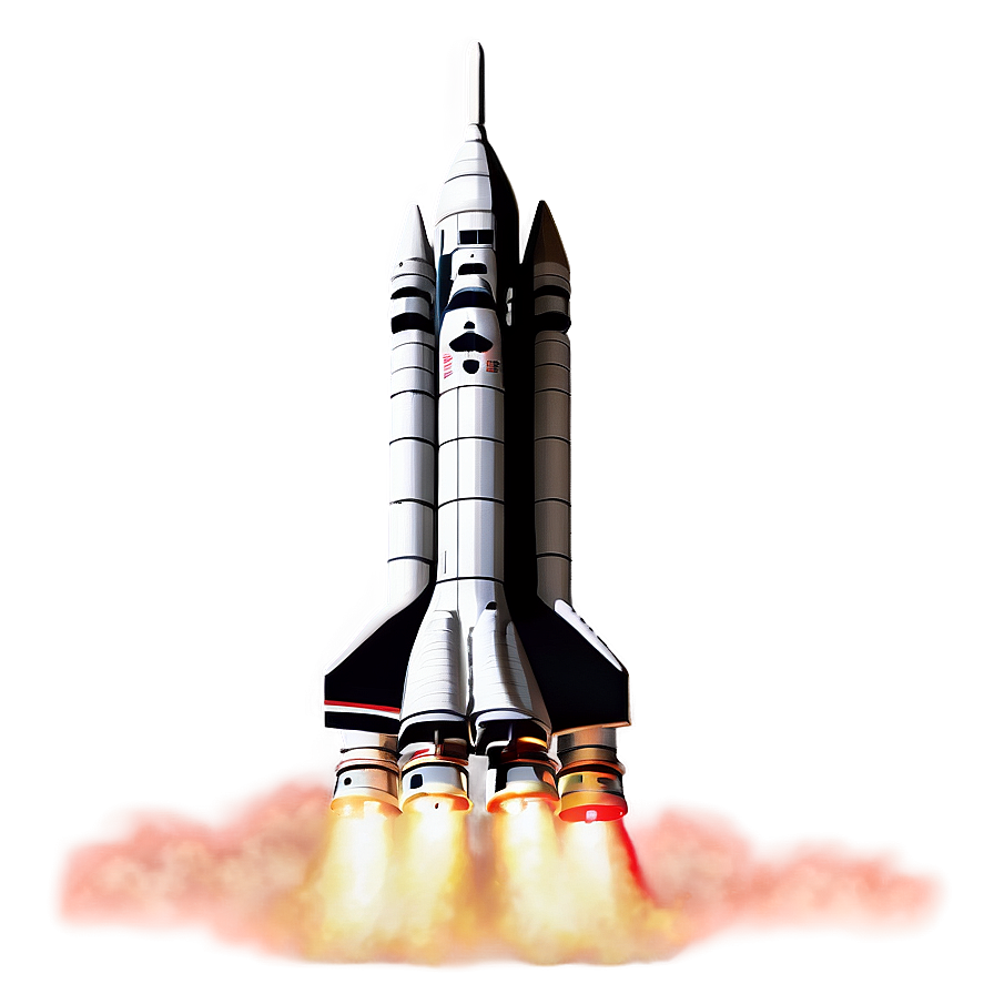 Iconic NASA Rocket PNG 06112024 PNG with transparent background