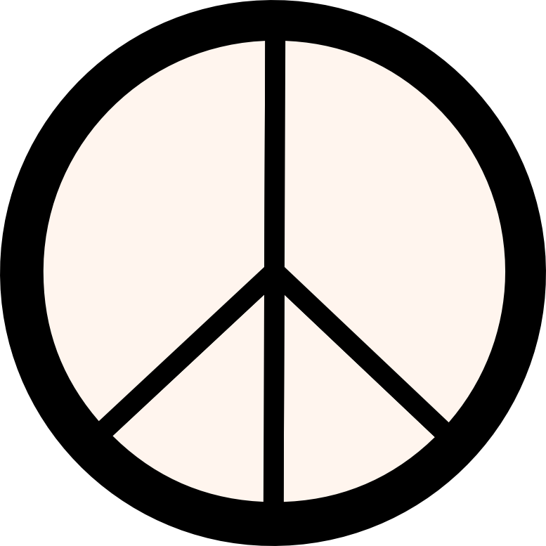 Iconic Peace Symbol Graphic