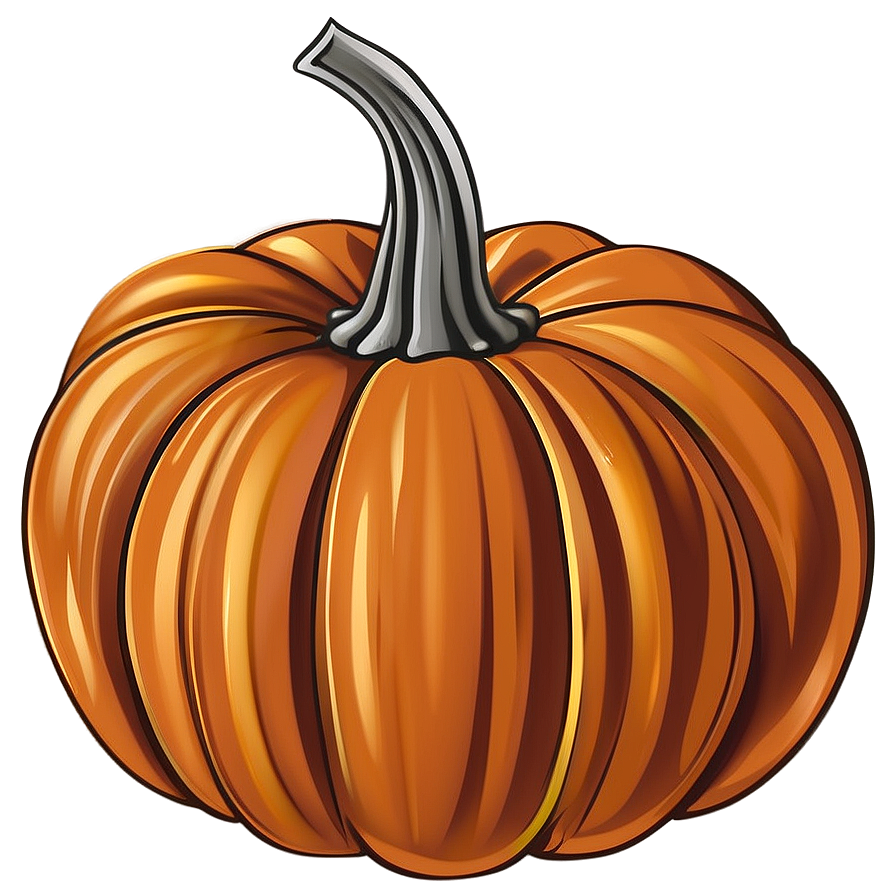 Iconic Pumpkin Outline Version Png 78