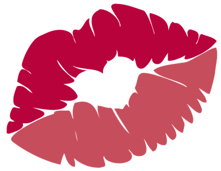 Iconic Red Lipstick Kiss PNG with transparent background