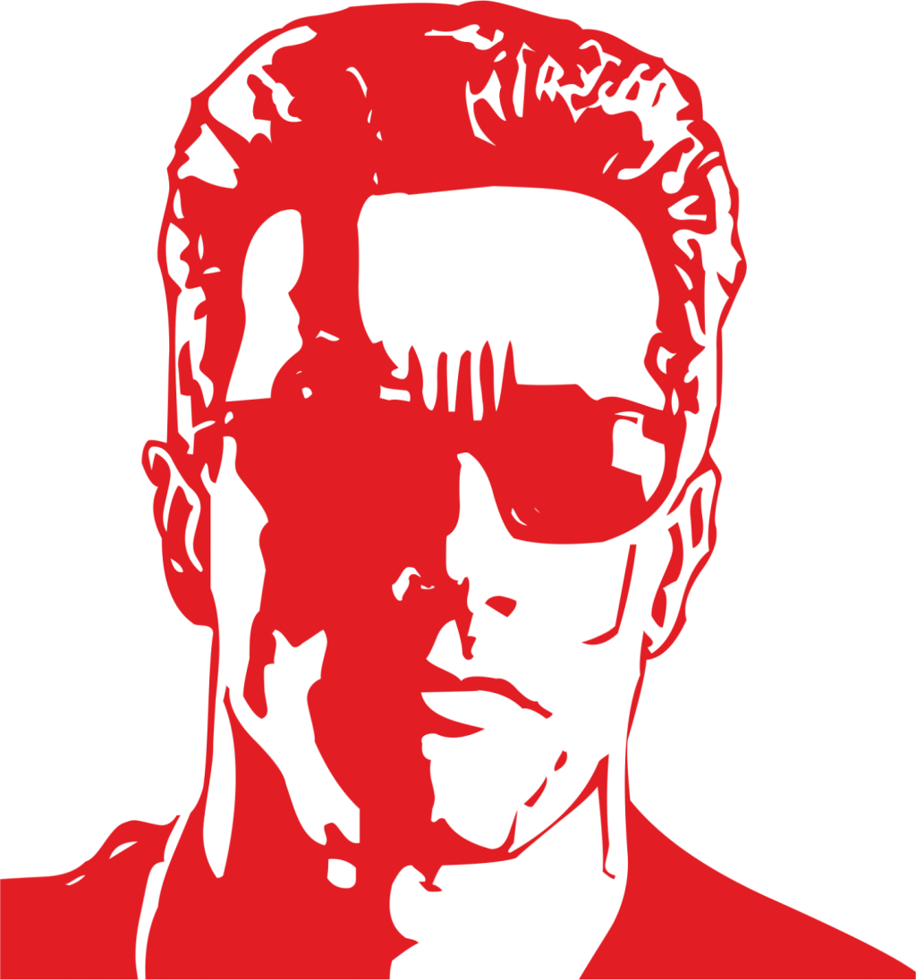 Iconic Red Silhouette Terminator