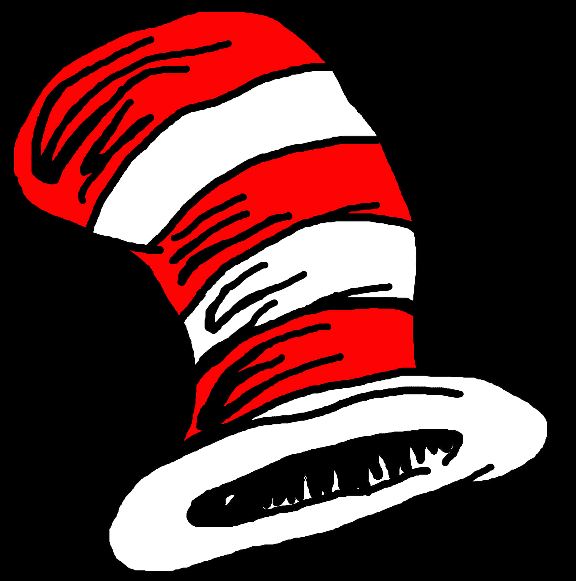 Iconic Redand White Striped Hat