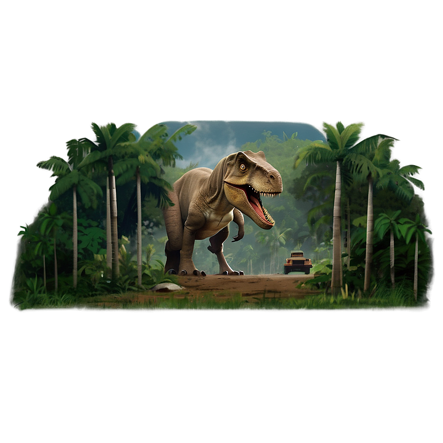 Iconic Scenes Jurassic Park PNG 06112024 PNG with transparent background