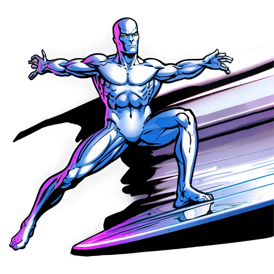 Iconic Silver Surfer Cover Art Png 06202024