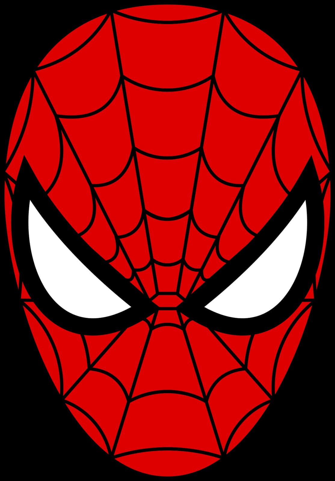 Iconic Spiderman Mask Graphic