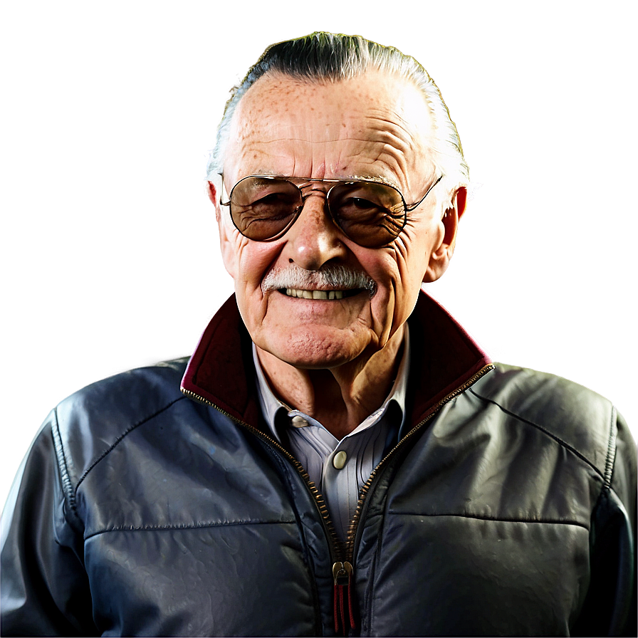 Iconic Stan Lee Portrait Png Oke