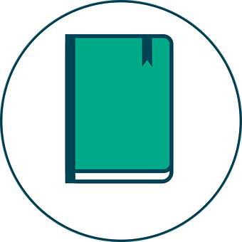 Iconic Teal Book Graphic