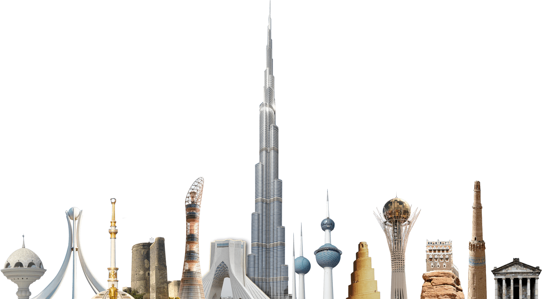 Dubai Towers Png , Png Download - Transparent Dubai Buildings Png, Png Download PNG with transparent background