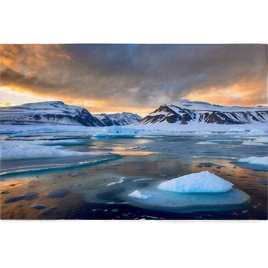 Icy Arctic Tundra Landscape Png Uke5