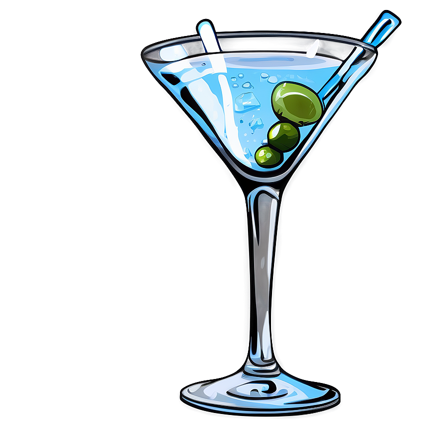 Icy Cold Martini Png 05242024