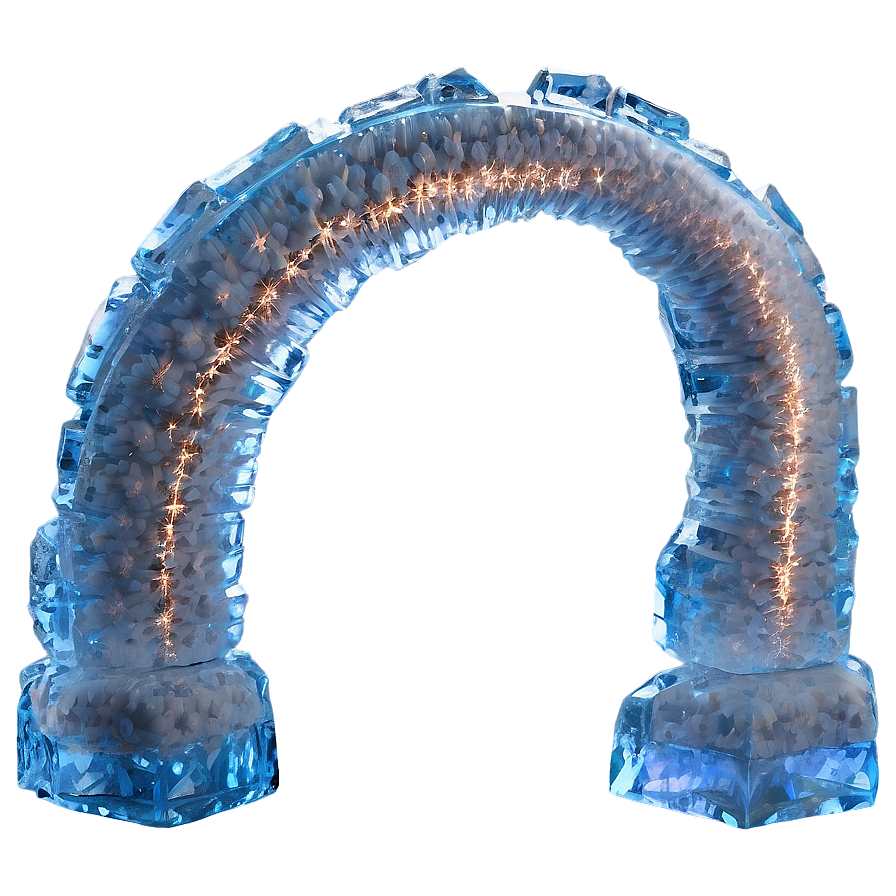 Icy Crystal Arc Png 06262024