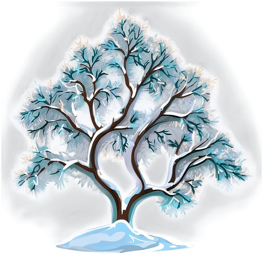 Icy Snow Tree Png 42